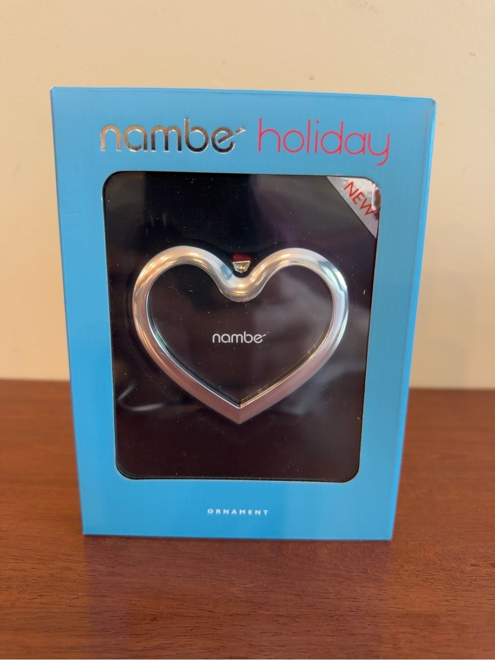 Holiday Heart Frame Ornament Silver Metal Keepsake New in Box